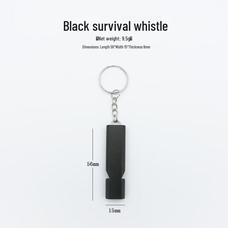 OIMG Flat Aluminum Alloy Dual Frequency Survival Whistle