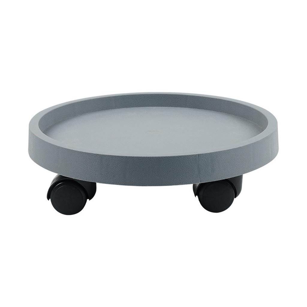 Round Movable Planter Tray With Wheels Multi-Purpose Moving Potted Plant Tool For Large Potted Plants Gardening Flower Pot Tray