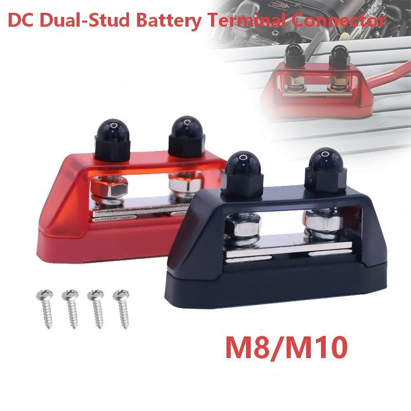 M8 M10 200A Power Busbar Distribution Panel Dc Dual-Stud Battery Terminal Connector Universal For Automotive & Marine