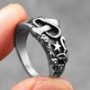 Hřib Hvězda Pánské Prsteny Nerezová Ocel Retro Punk Nové V Rocku Dámské Šperky Módní Doplňky Stranger Things Dárek