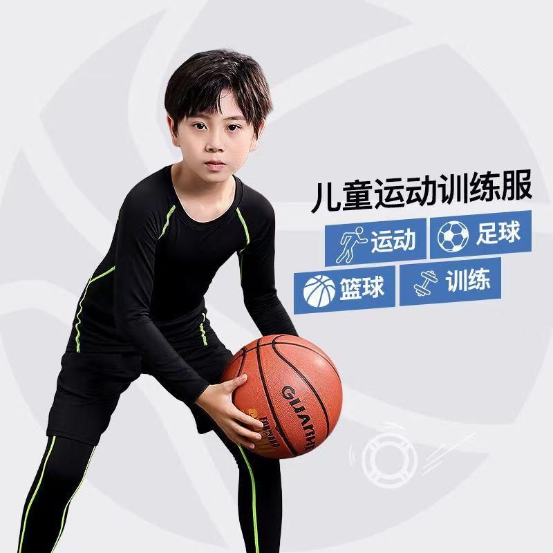 Παιδικό κολάν μπάσκετ ρούχα προπόνησης Παιδικό φθινοπωρινό και χειμερινό ποδοσφαιρικό παντελόνι Αθλητικό σετ ρούχων γυμναστικής που στεγνώνει γρήγορα για τρέξιμο