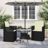 Seat and Back Cushions 2 Pcs Cream 47 X 45 X 2 Cm Polyester