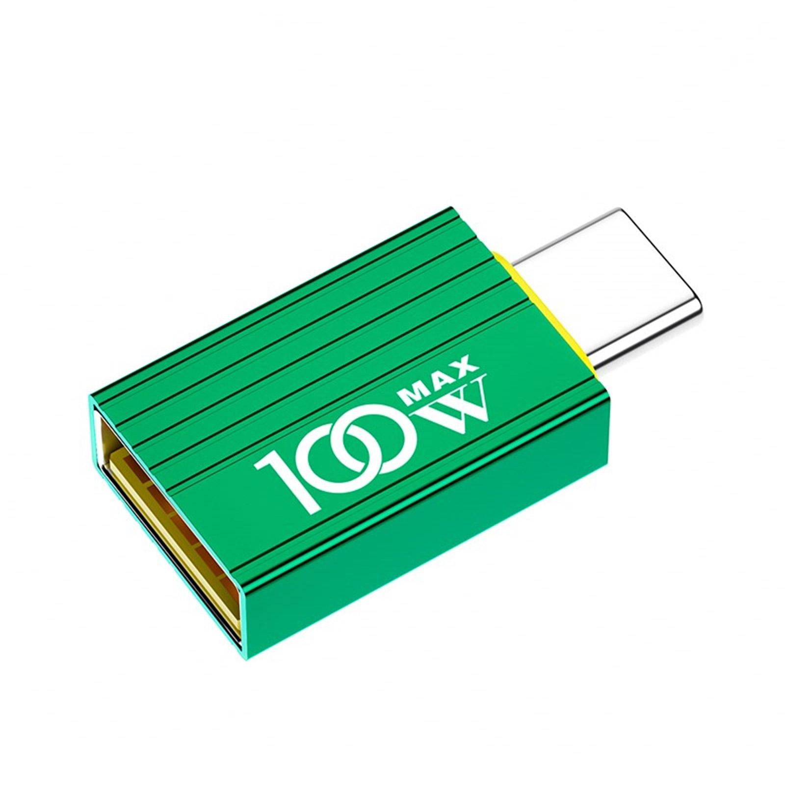 

Адаптер USB C - USB, конвертер Type C - USB, адаптер USB C Male - USB 3.0 Female, адаптер OTG USB C Camera для ПК зелёный