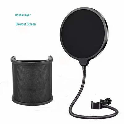 U-Shaped Net Windscreen Pop Filter for Recording Microphones