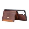 Applicable To Samsung S26 Mobile Phone Case A55 Calf Pattern Card Wallet Anti-drop Protective Case A05 Two-color Leather Case