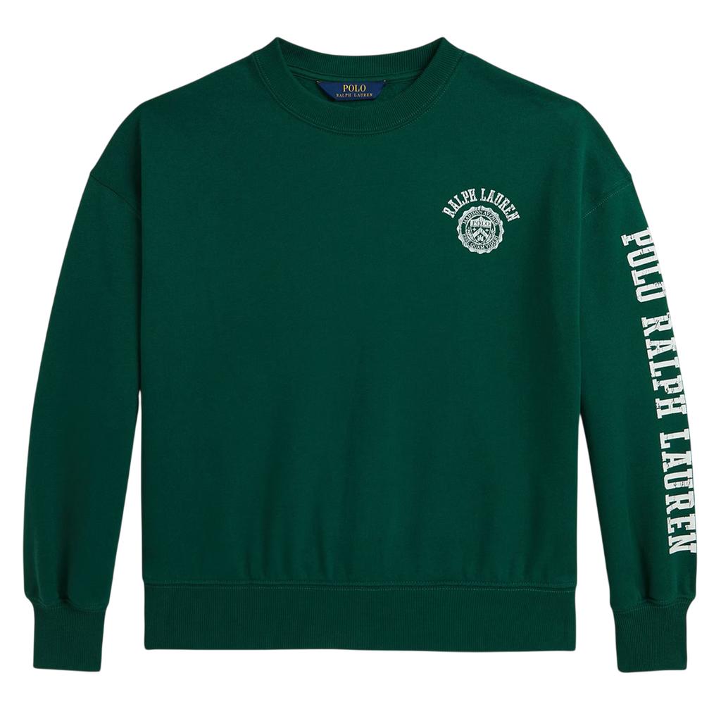 Ralph Lauren Childrens/Kids Ribbed Collar Long-Sleeved Sweatshirt