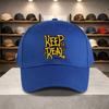 Keep It Real Grafik Baseballkappe Unisex Verstellbar Polyester Lässig Schirmmütze für Draußen
