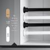 Adjustable No-Punch Clothes Drying and Towel Rod for Bathroom