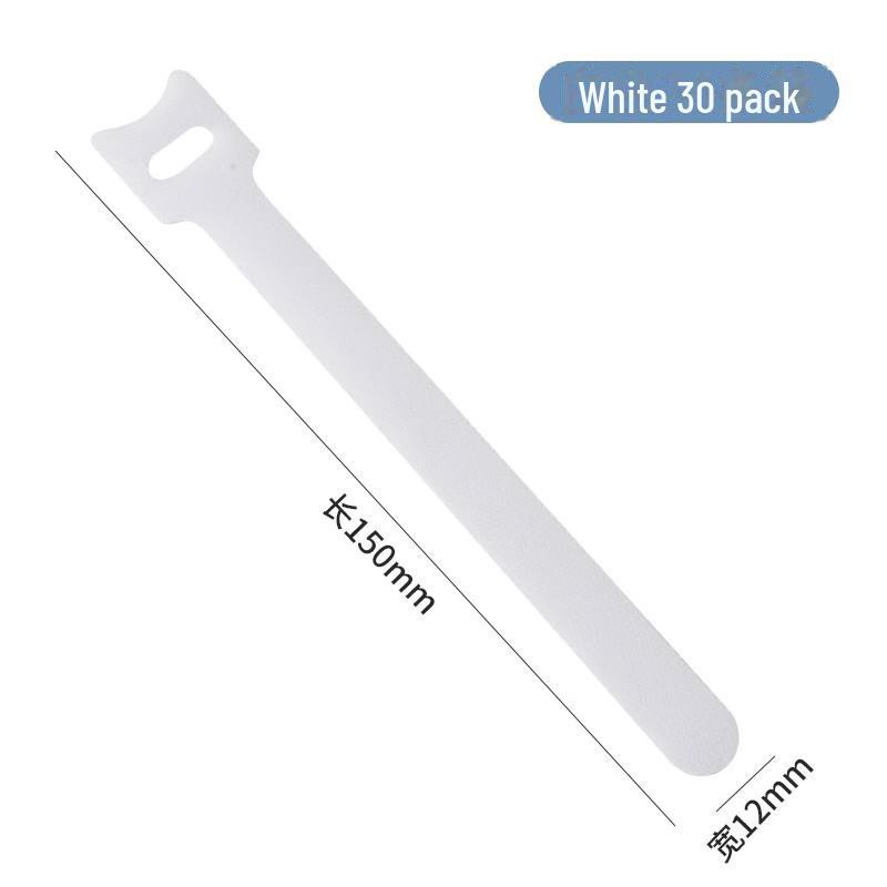 Self-Locking Nylon Cable Ties with Self-Adhesive Velcro for Wire Management