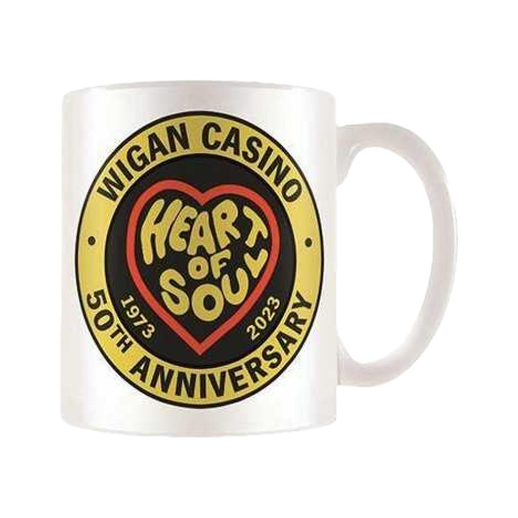 Wigan Casino Keep The Faith Heart 50th Anniversary Mug