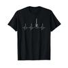 Guitar Heartbeat Music Instruunisext For Guitarist T Shirt Vintage Stretched Graphic Designer Clothes Comfortable Homme