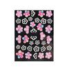 1 Sheet Nail Art Sticker Exquisite DIY Various Styles Beautiful 5D Flowers Double Color Love Heart for Salon