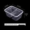 ZLIII Disposable 2-Compartment Meal Containers
