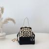 Women's Bag DIY Button Handbag 2025 New European and American Fashion Niche Pearl Messenger Shell Bag