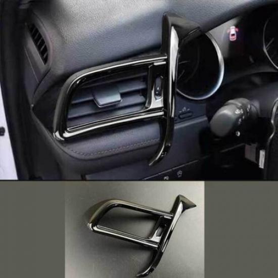 Glossy Black Console AC Left For Toyota Camry 2018- Air Outlet Vent Trim 1PC