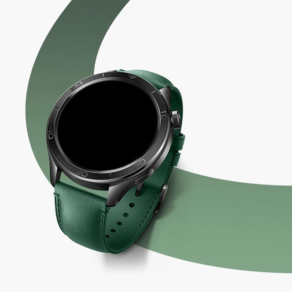 22MM Leather Sports Strap for HUAWEI Watch GT3 4 5 Xiaomi Watch S4/S4 Sport/S3 Soft Bracelet for Xiaomi Watch Series S2/S1 Pro Color Band Accessories