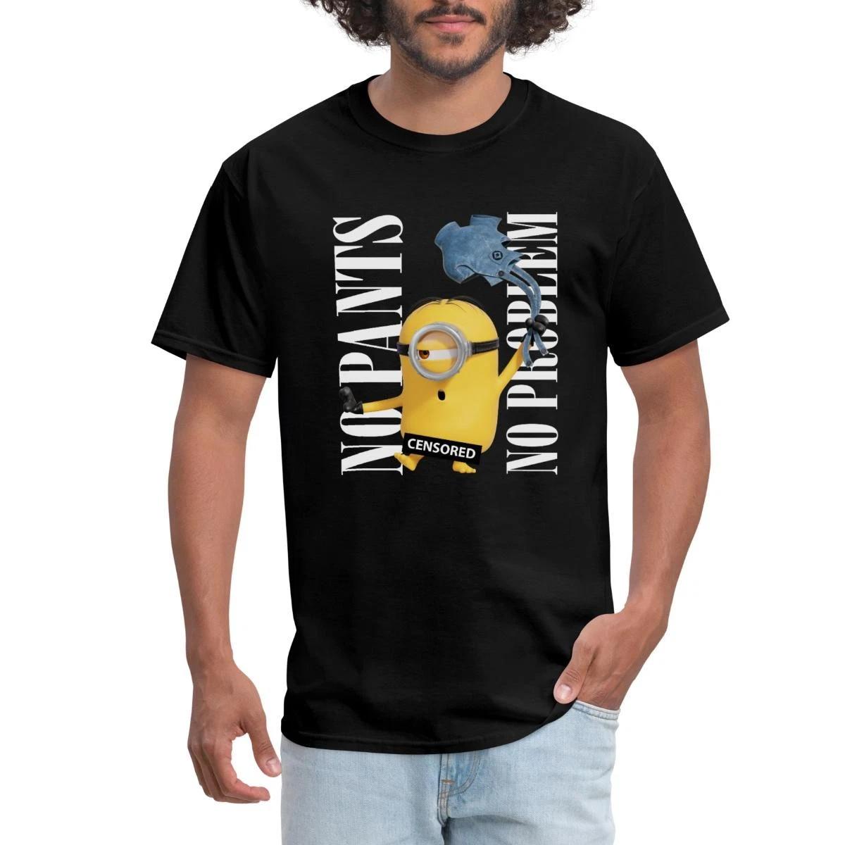 Minions Censored No Pants No Problem Men s T-Shirt XXXXL