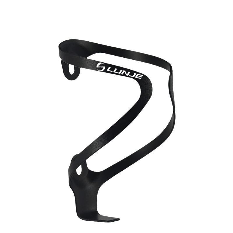 

Bicycle Water Bottle Cage Ultra-Lightweight Aluminum Monolithic Construction Rounded Edges Non-Marring Durable Secure Fit чорний