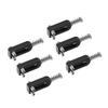 6Pcs Electric Guitar Tremolo Bridge Saddle U Shaped String Tuning Screw Saddle Accessory Black