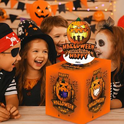 Kreativní Halloweenská Pokladnička DIY Jedinečná Halloweenská Pokladnička na Hotovostní Dárky Opakovaně Použitelná Vytahovací Kartová Pokladnička Děti Dospělí