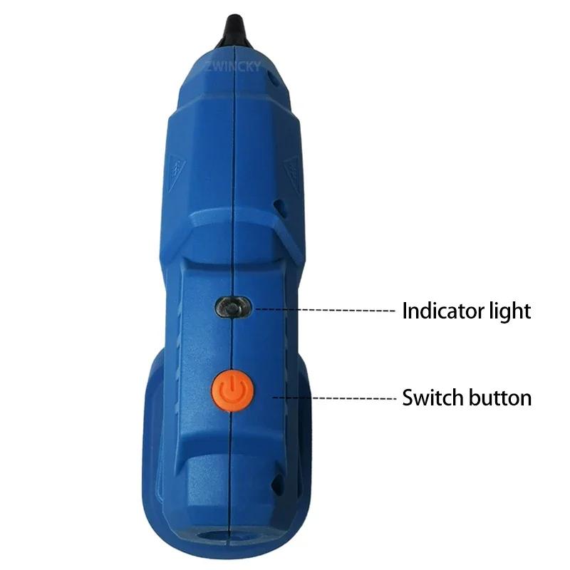Electric Hot Melt Glue Gun Glue Stick For Dewalt For Makita/Milwaukee 18V Lithium Battery 7/11mm Glue Stick DIY Tool Repair Tool