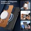 For Magsafe Leather Shockproof Case For Realme GT7 Pro Neo 7 Matte Wireless Charging Protection Cover For Realme 13 12 11 Pro Plus