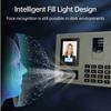 NaIntelligent Face Biometric Fingerprint Password Employee Attendance NaMachine Checking-in Recorder 2.8 inch   Screen Infrared Dual-Camera Fast to 