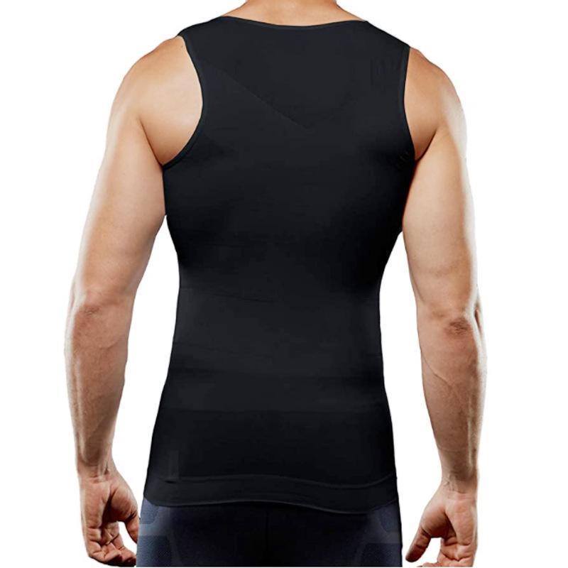 Nahtloser Kompressions-Bauchkontroll-Westen für Herren - Formgebende Shapewear für Sport und Schönheit.