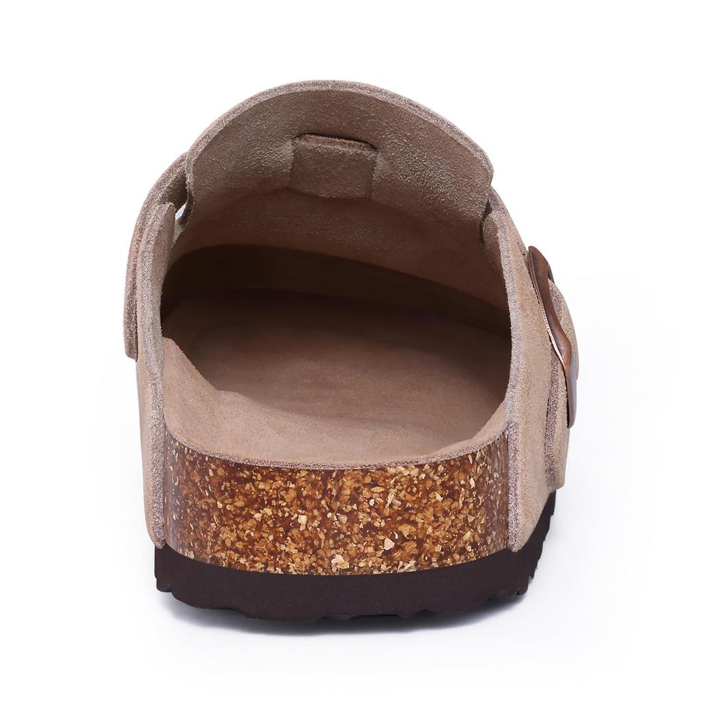Fashion Comwarm Men's Cork Clogs Men Cork Mules Slippers Fashion Brand Clogs Sandals With Arch Support Beach Slides Classic Potato Shoes