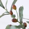 Simulated green plant olive branch 4 forks with fruit olive branch fake tree branch wedding home photography props flower arrangement decoration