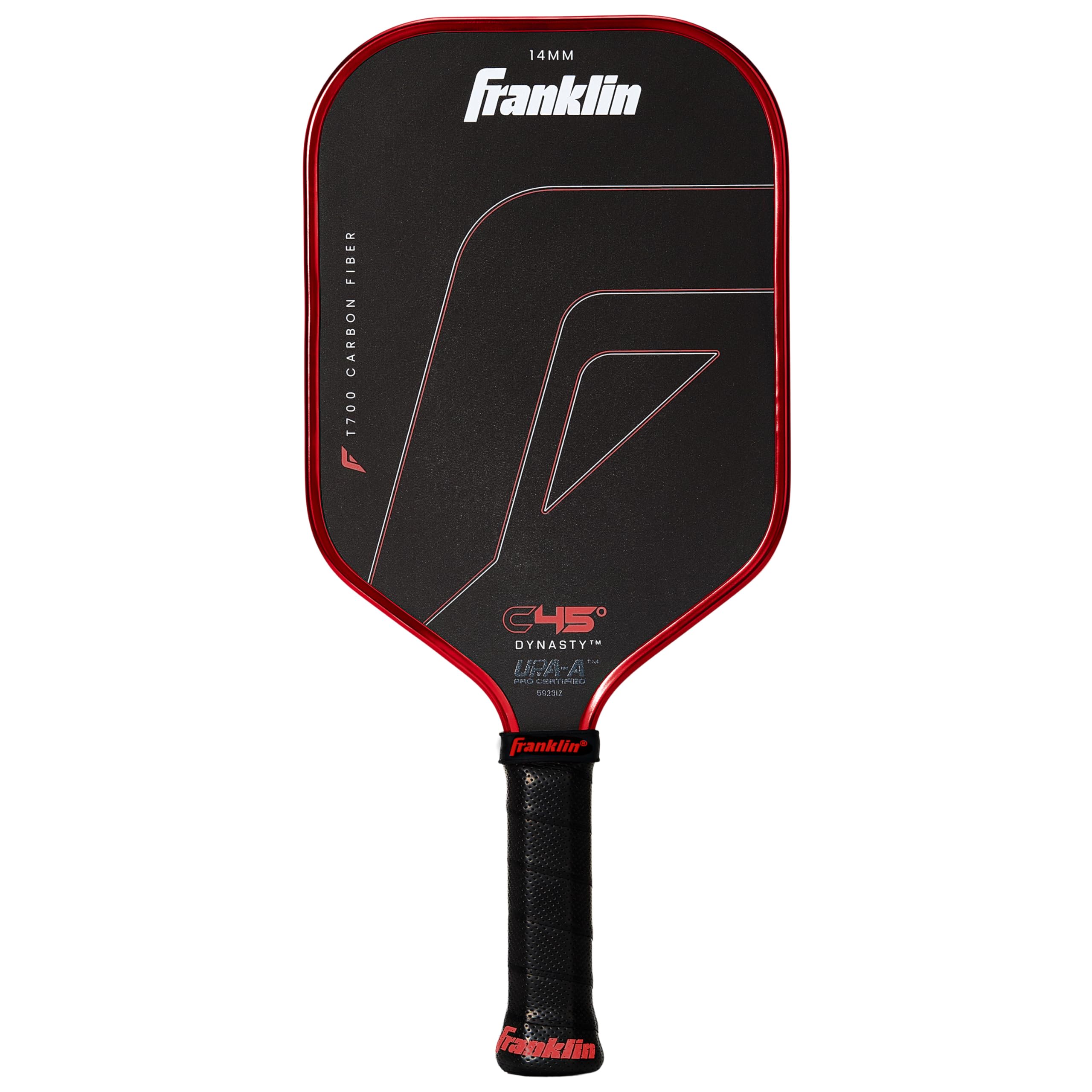 Franklin C45° CARBON PADDLE DYNASTY14mm RED pickleball paddle