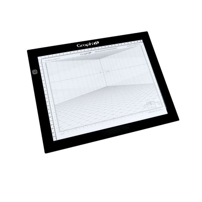 Table lumineuse A4 - Graph'it - Modèle 0912 - Ultra-plate 6mm - LED - Adaptateur inclus