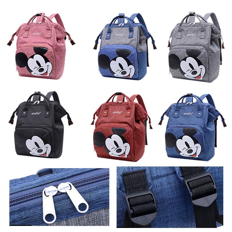 Multifunktionale Mickey Mama-Tasche für stilvolle Mütter mit Oxford-Gewebe und Cartoon-Mustern 30l Fassungsvermögen