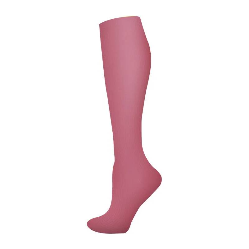 Calze a compressione Pois piccoli Righe Colore caramella Vene varicose Infermiere Sport Corsa Polpaccio Pressione Calze Protezione Piedi Supporto