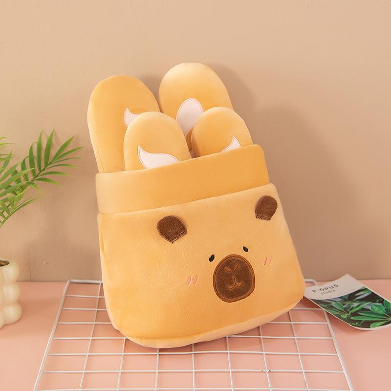 

Креативная сумка-ведро для багета в виде дельфина, плюшевая игрушка капибара, кукла картофель фри, тряпичная кукла 20cm 0.15kg