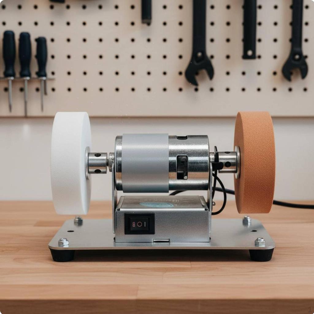 Mini Bench Compact Size Multifunctional Benchtop High Turning Power Motor Electric Polishing Machine