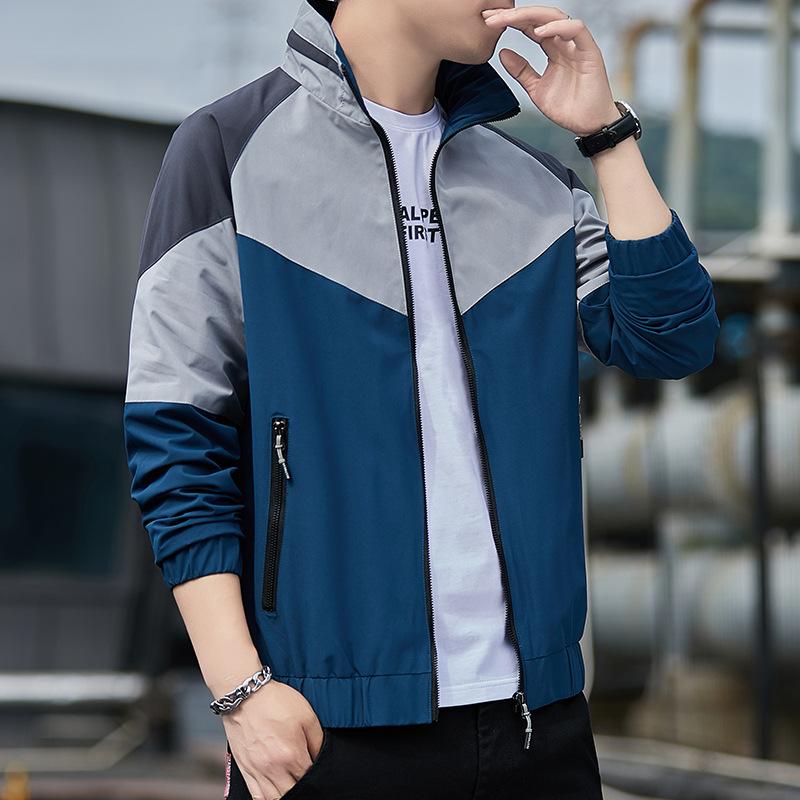 Men's Coat Spring and Autumn New Korean Style Loose Casual Work Jacket Men's Trendy Brand Hooded Jacket Men's Clothing