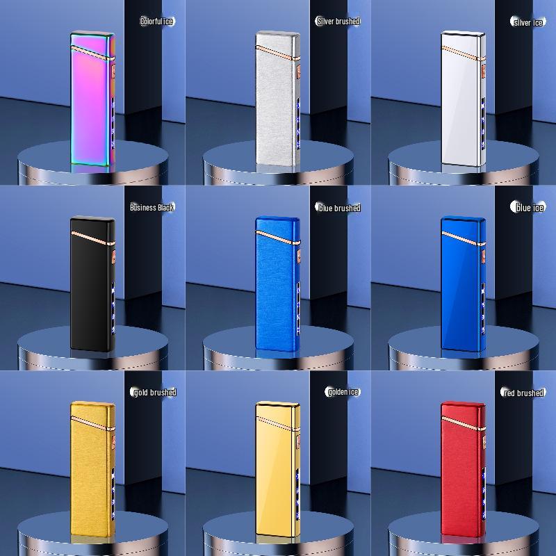 Smart Windproof Type-C Rechargeable Lighter with Dual Arc & Display