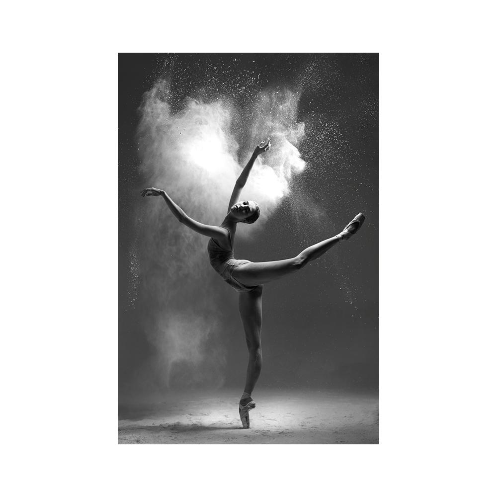 

Чорно-білий балерин Полотно Плакат Мінімалістичний Сучасний настінний малюнок Друк Елегантна краса Картина для інтер єру кімнати Домашній декор 50x70cm No Framed