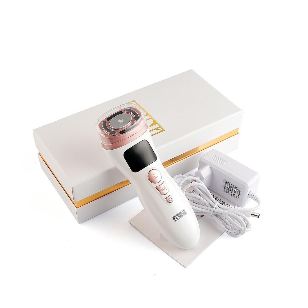 2.0 RF Machine Skin Tightening Ultrasonic Facial Scrubber Beauty Care Skin Massage Facial Device HIFU EMS Beauty Instrument White