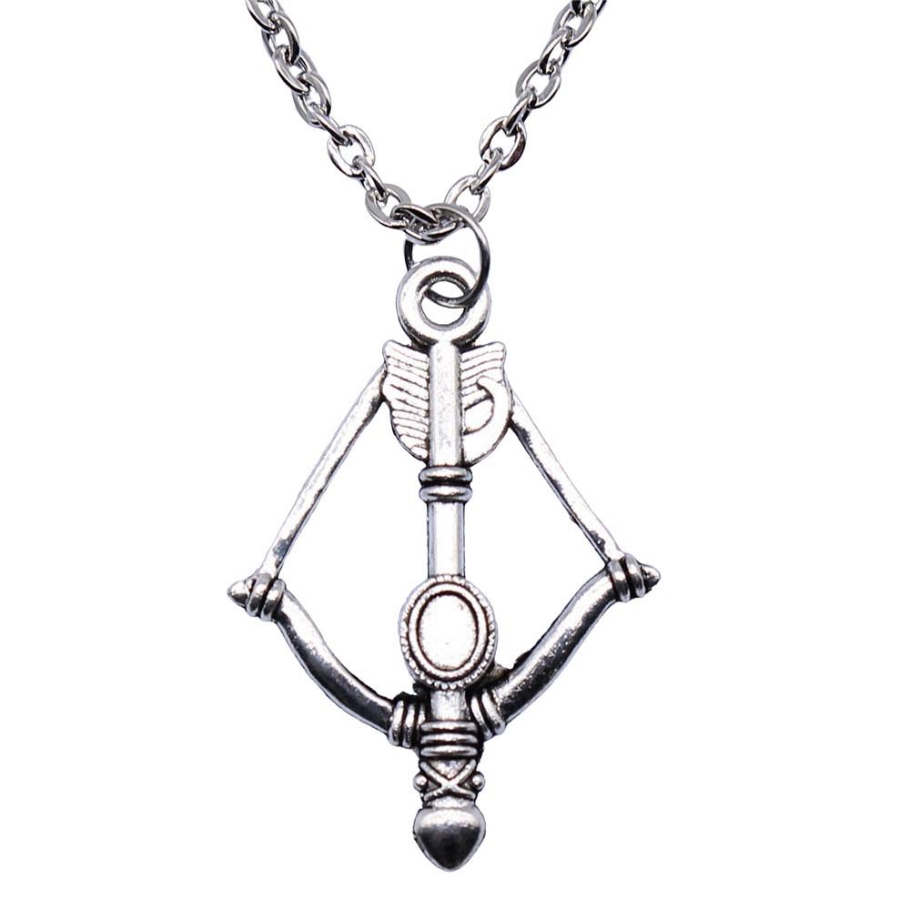 Athlete Charm Necklace Sports Adventure Pendant For Men Outdoor Enthusiast Jewelry 43cm Chain