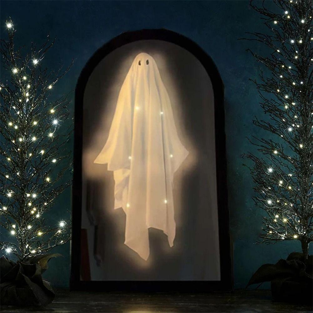Creative Halloween Ghost Mirror Eerie Effect Scary Night Light  Home Decoration
