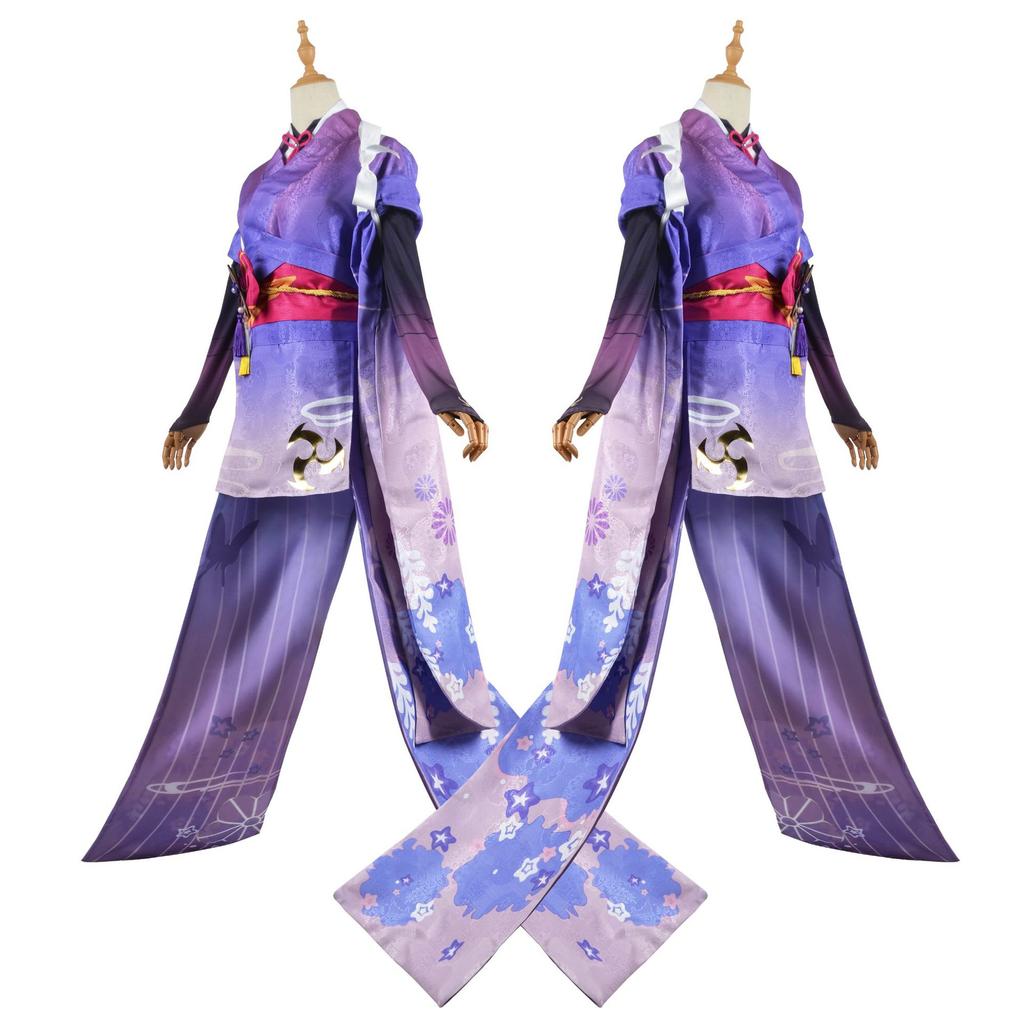 Genshin Impact Raiden Ei Baal Beelzebul Cosplay Kimono Female Costume Gift Party