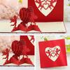 Cupid's Heart 3-D for Pop Up Valentine’s Day Card Happy Anniversary for Her Date
