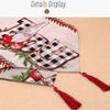 Merry Christmas Table Runner Colorful Patterns Table Cloth Decorative Tablecloth for Xmas Festival Holiday Party Decor