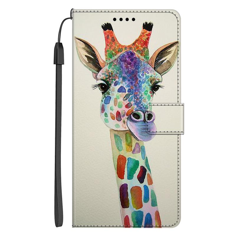 Fashion Flip Case For  Motorola Moto G75 5G Cover Cool Paintings Starry Leather Book Shell For Moto G75 Case Dog Owl Lake Wallet Moto G75 5G