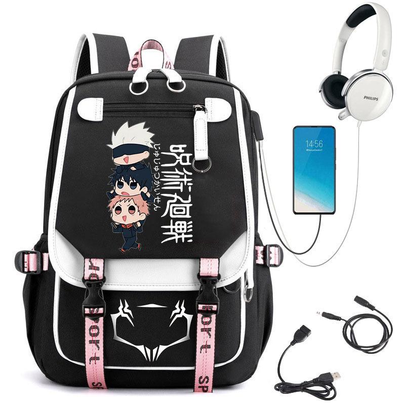 Popular Riman Peripheral Backpack Youth Student School Bag Usb Large Capacity Student Computer Bag