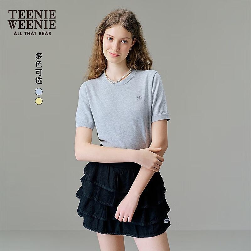 Teenie Weenie Women s Ruffle Collar Knitted T-Shirt S