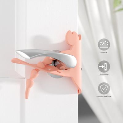 Türschalldämpfer, geräuschreduziert, leises Türschließkissen mit elastischem Riemen, Türriegelabdeckung für die Sicherheit von Kleinkindern mit leichtem Schlaf