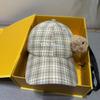 New Cute Cartoon Puppy Plaid Octagonal Hat Children Summer Sweet and Versatile Face Newsboy Hat Tide
